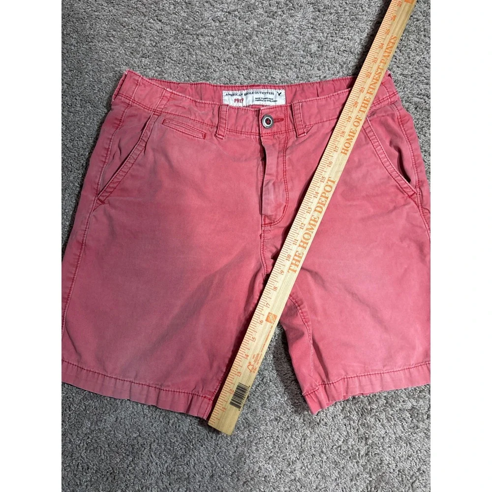 American Eagle Outfitters Prep Shorts Mens 33 Salmon Pink Coral Cotton Casual
